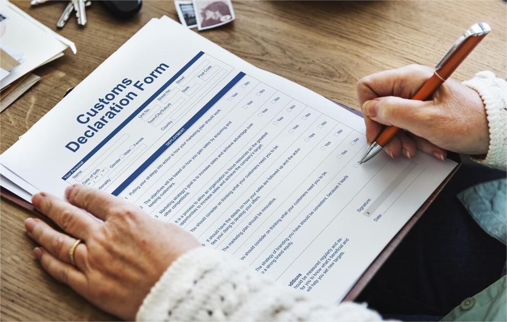 Customs declaration and inspection