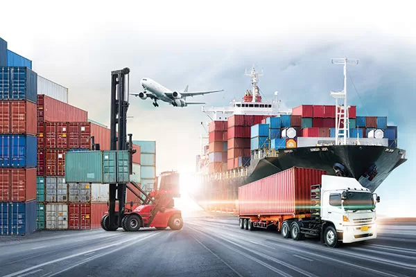 How does international logistics ensure timely delivery?